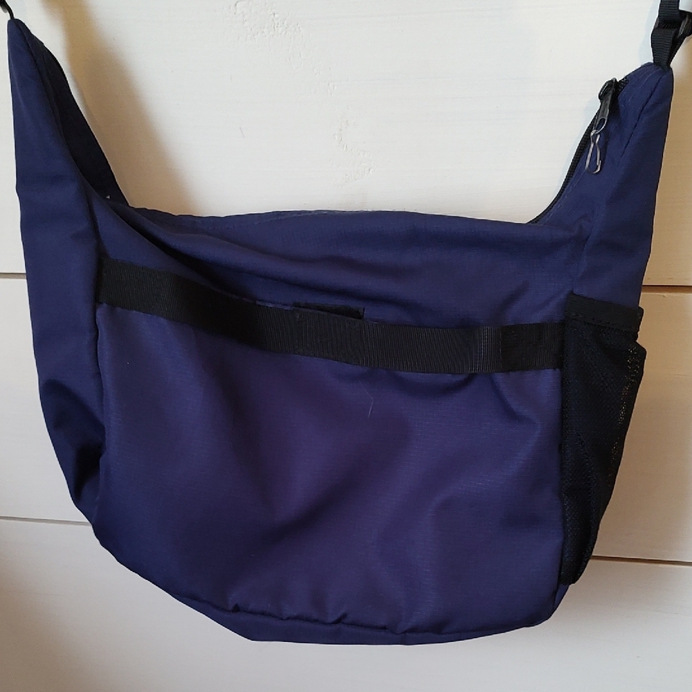 L.L. Bean Dark Purple Messenger Bag - Picture 2 of 3